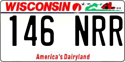 WI license plate 146NRR
