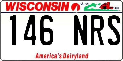WI license plate 146NRS