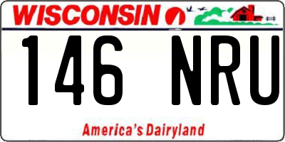 WI license plate 146NRU