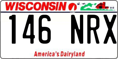 WI license plate 146NRX