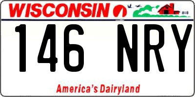 WI license plate 146NRY