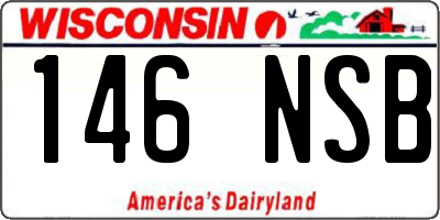WI license plate 146NSB