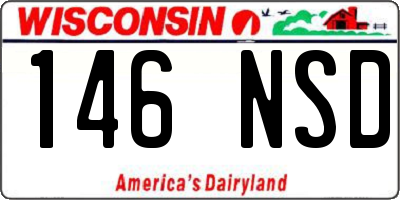 WI license plate 146NSD