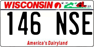 WI license plate 146NSE