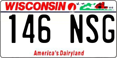 WI license plate 146NSG
