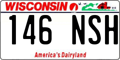 WI license plate 146NSH