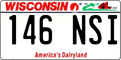 WI license plate 146NSI
