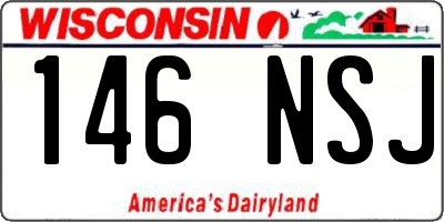 WI license plate 146NSJ