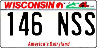WI license plate 146NSS