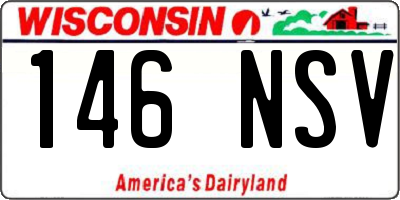WI license plate 146NSV