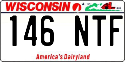 WI license plate 146NTF