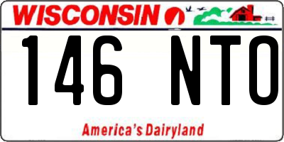 WI license plate 146NTO