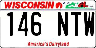 WI license plate 146NTW