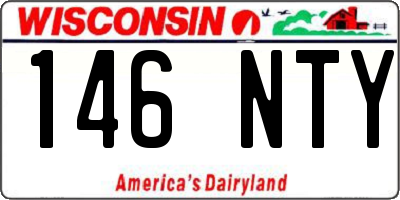 WI license plate 146NTY