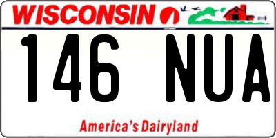 WI license plate 146NUA