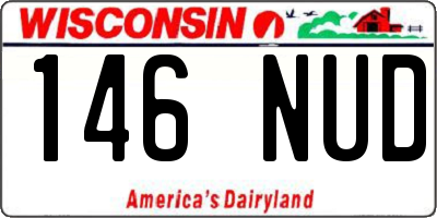 WI license plate 146NUD