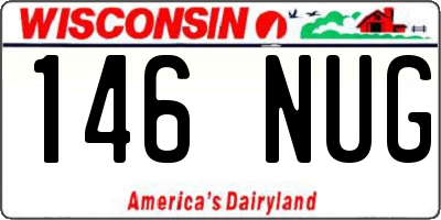 WI license plate 146NUG