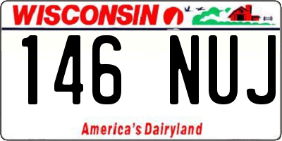 WI license plate 146NUJ