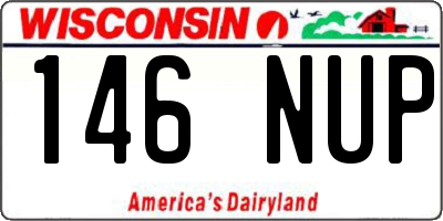 WI license plate 146NUP