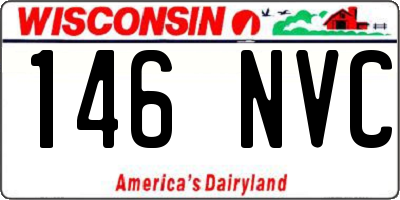 WI license plate 146NVC