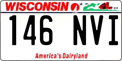 WI license plate 146NVI