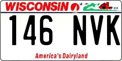 WI license plate 146NVK