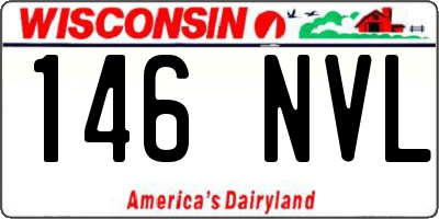 WI license plate 146NVL