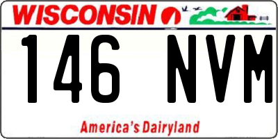WI license plate 146NVM