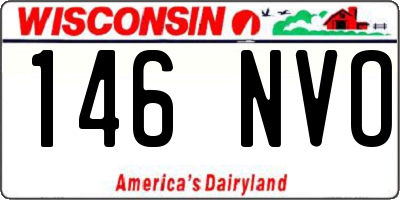 WI license plate 146NVO