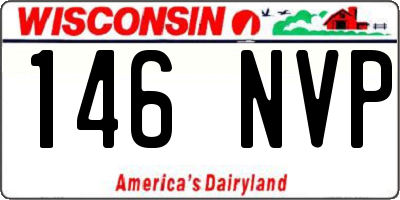 WI license plate 146NVP
