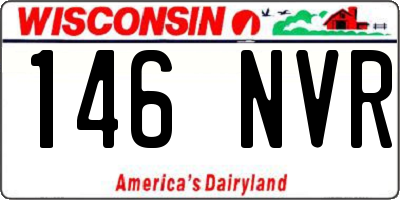 WI license plate 146NVR