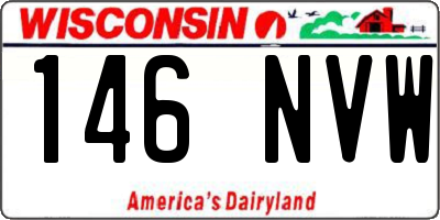 WI license plate 146NVW