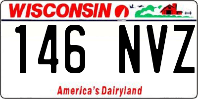 WI license plate 146NVZ