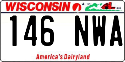 WI license plate 146NWA