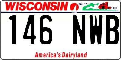 WI license plate 146NWB
