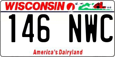 WI license plate 146NWC
