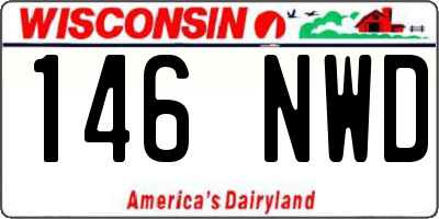 WI license plate 146NWD