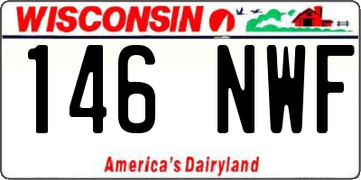 WI license plate 146NWF