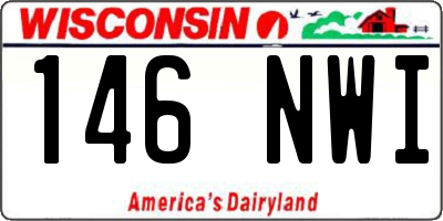 WI license plate 146NWI