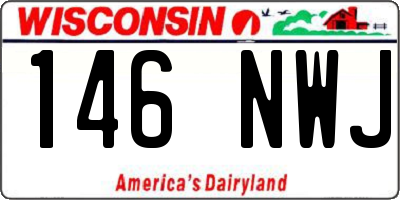 WI license plate 146NWJ
