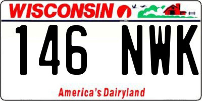 WI license plate 146NWK
