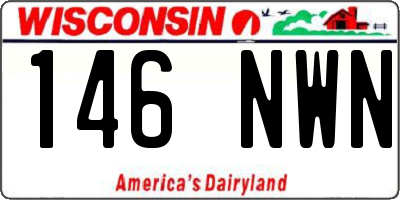 WI license plate 146NWN