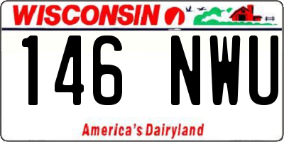 WI license plate 146NWU