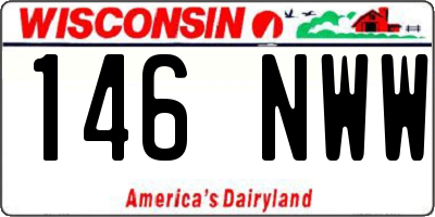 WI license plate 146NWW