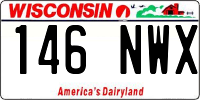 WI license plate 146NWX