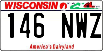 WI license plate 146NWZ