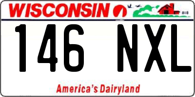 WI license plate 146NXL