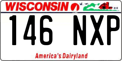 WI license plate 146NXP