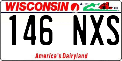WI license plate 146NXS