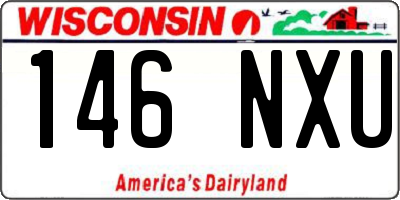WI license plate 146NXU